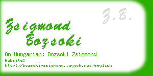 zsigmond bozsoki business card